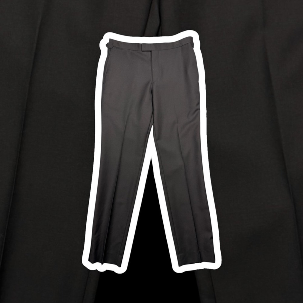 Banana Republic Vitale Barberis Canonico Pants Mens 32x32 Wool Mohair Black